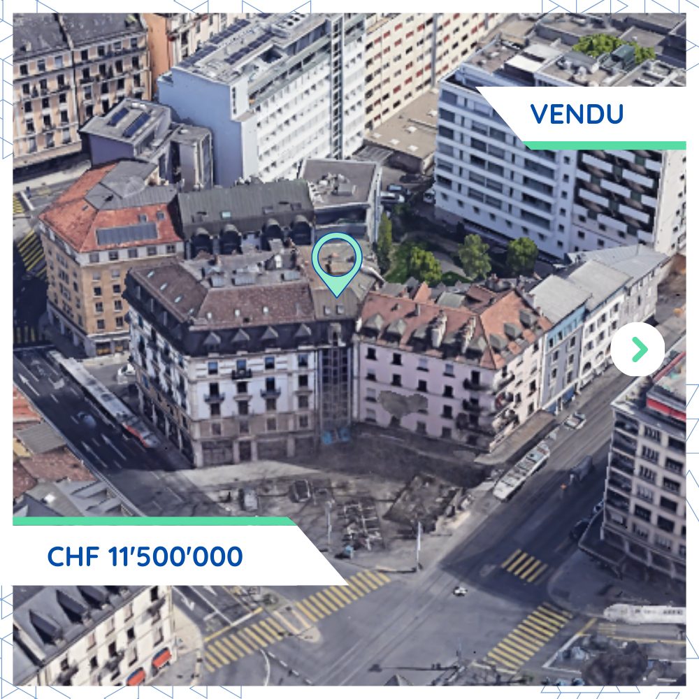 Immeuble mixte aux Eaux-Vives: transaction à CHF 11'500'000.-