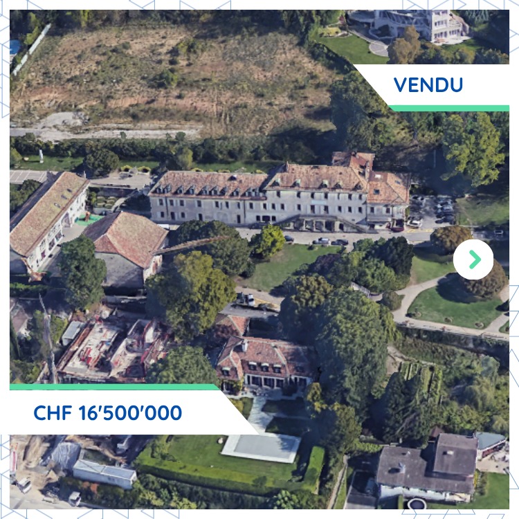PPE à Cologny: acquisition à CHF 16'500'000.-