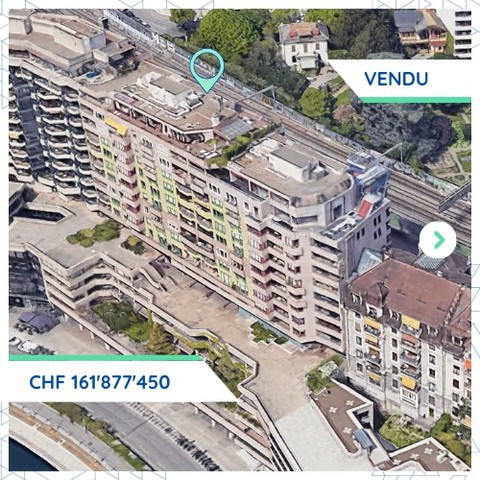 Transaction record à Genève: un immeuble acquis pour CHF 161'877'450.-
