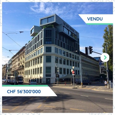 Plainpalais: ensemble commercial et industriel à CHF 56'300'000.-