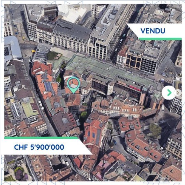 Transaction commerciale notable à Genève-Cité: un immeuble mixte acquis pour CHF 5.9M