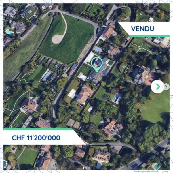 Transaction majeure à Cologny: acquisition résidentielle de CHF 11.2M