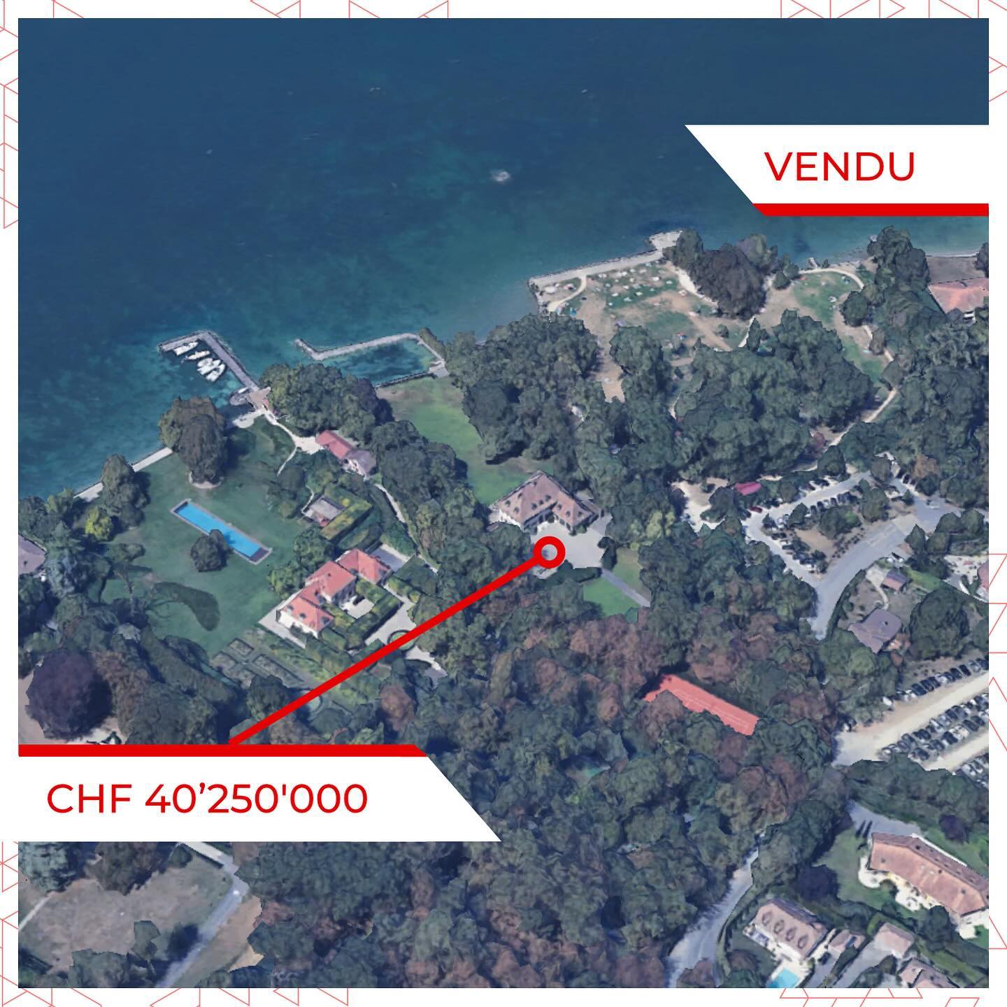 Transaction majeure de CHF 40.3M à Collonge-Bellerive