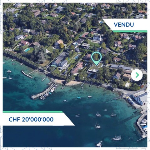 Transaction notable à Corsier: une propriété vendue CHF 20M