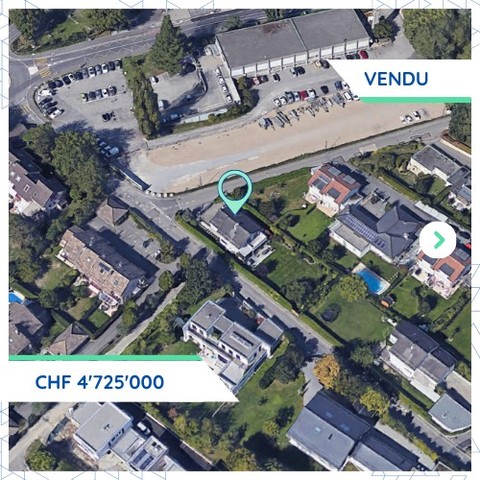 Transaction notable à Collonge-Bellerive: une propriété vendue CHF 4.7M