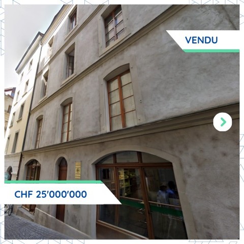 Bastion Properties acquiert un immeuble mixte pour CHF 25M à Genève-Cité