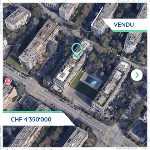 Transaction immobilière notable à Genève: CHF 4.35M pour une PPE