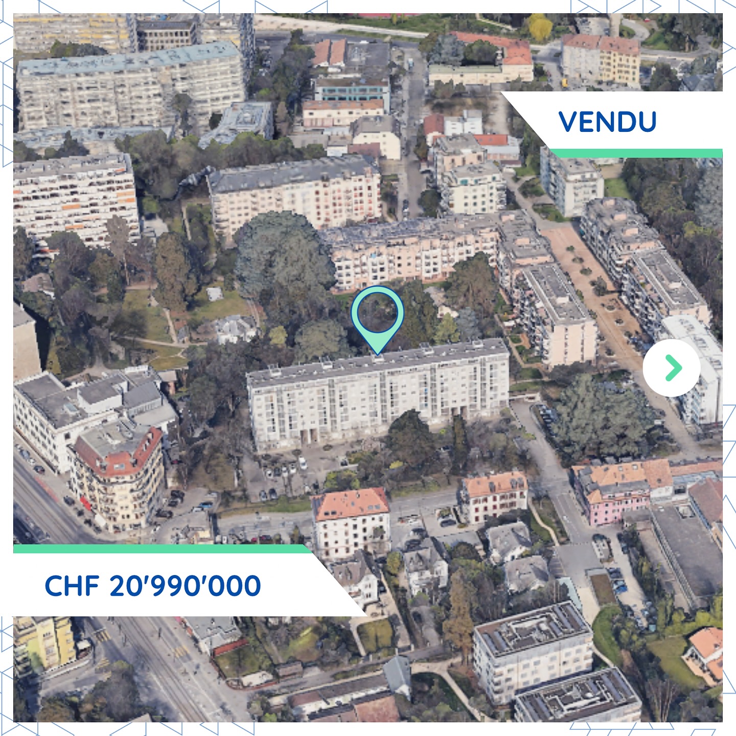 Transaction majeure aux Eaux-Vives: CHF 21M pour un portefeuille résidentiel