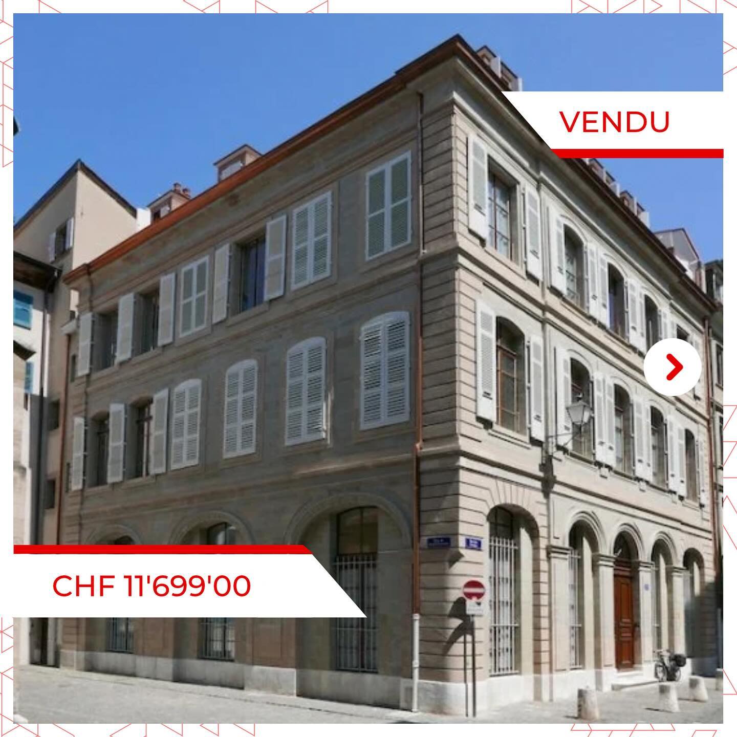 Vente majeure à Genève: CHF 11.7M pour l'immeuble historique de la rue des Granges
