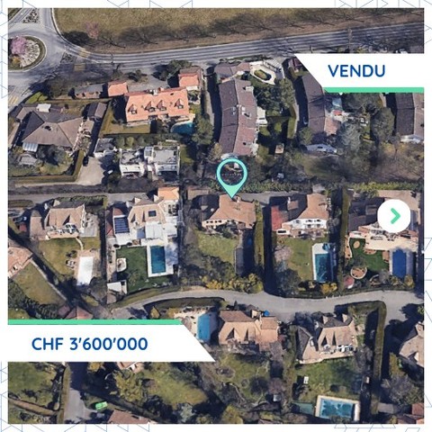 Transaction notable à Veyrier: une villa vendue CHF 3.6M