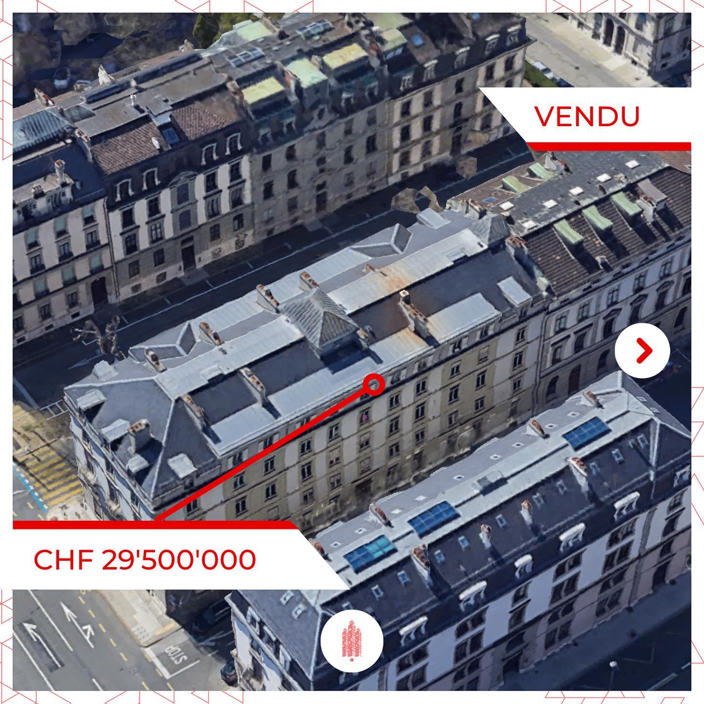 Transaction majeure à Genève: CHF 29.5M pour un immeuble mixte près de l'Eglise Russe