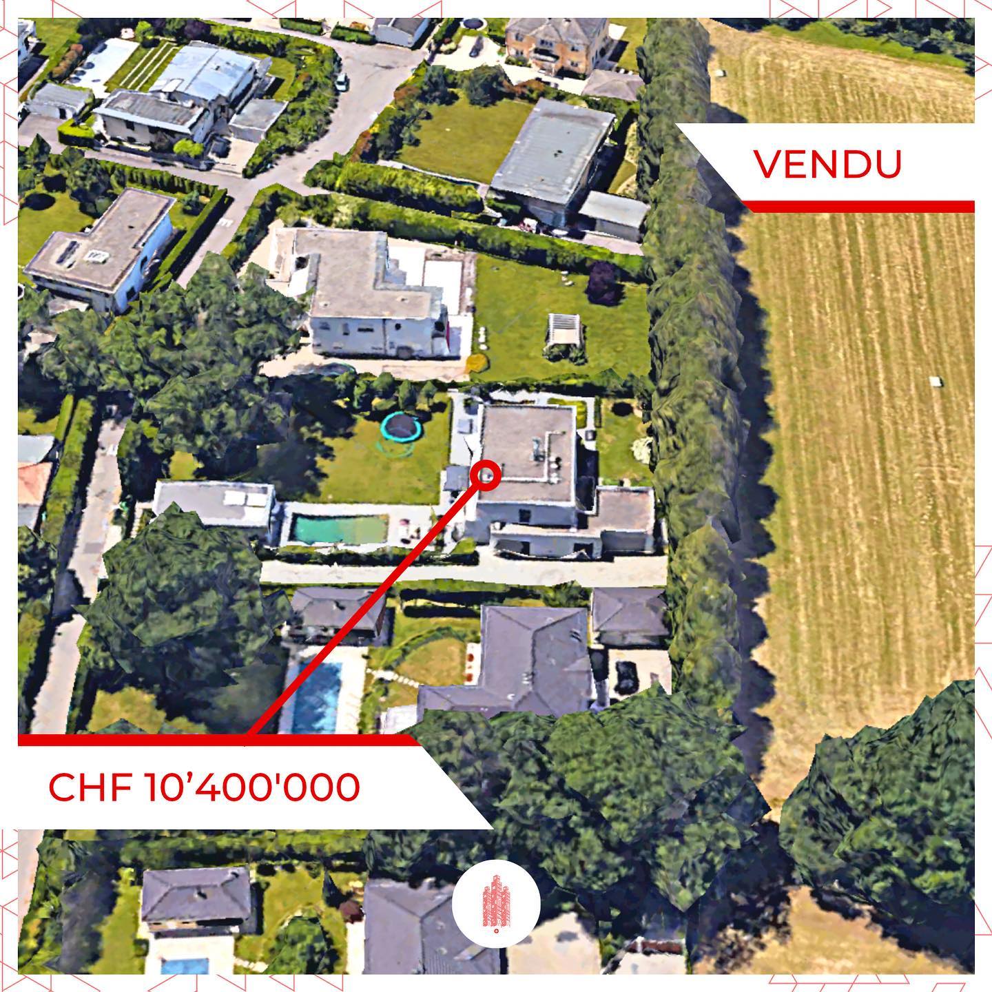 Transaction de CHF 10.4M à Vandoeuvres: analyse d'une valorisation sur 23 ans