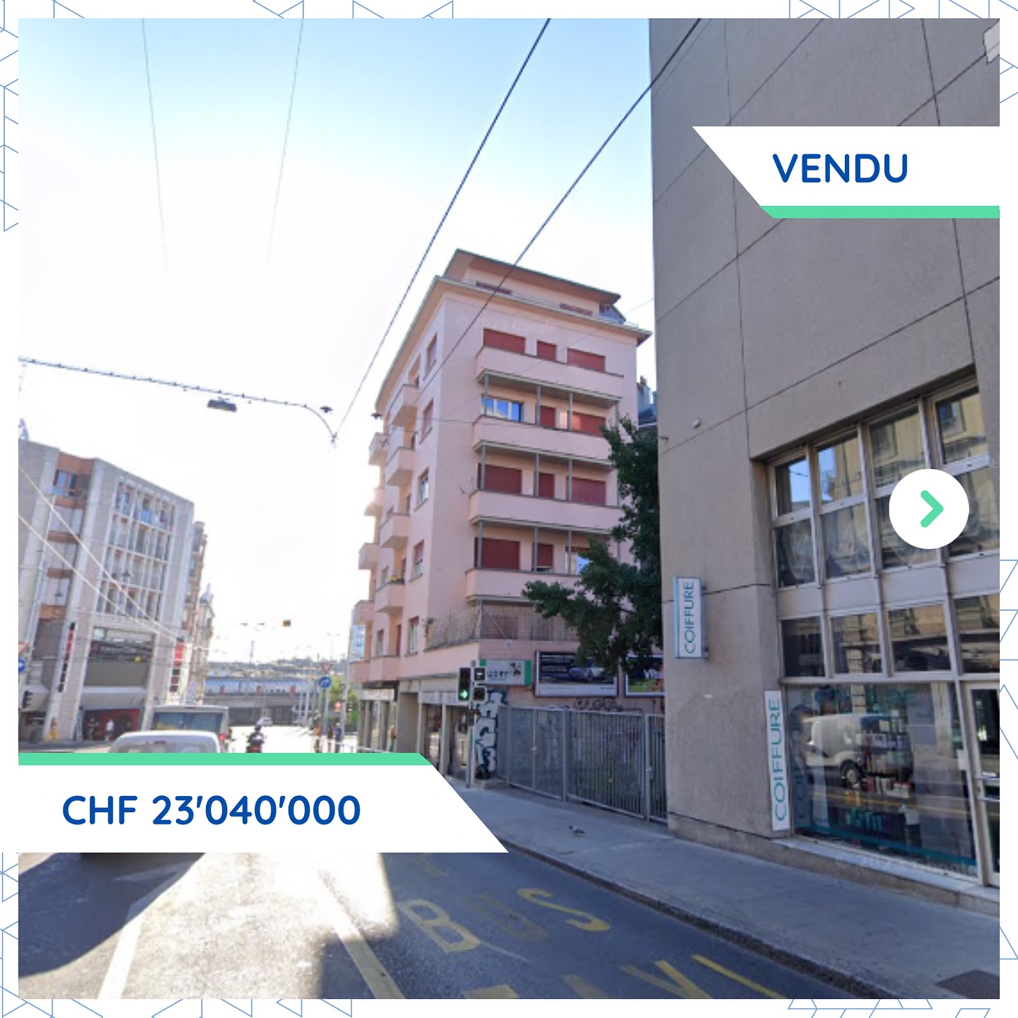 Transaction immobilière majeure à Genève: CHF 23M pour un complexe mixte