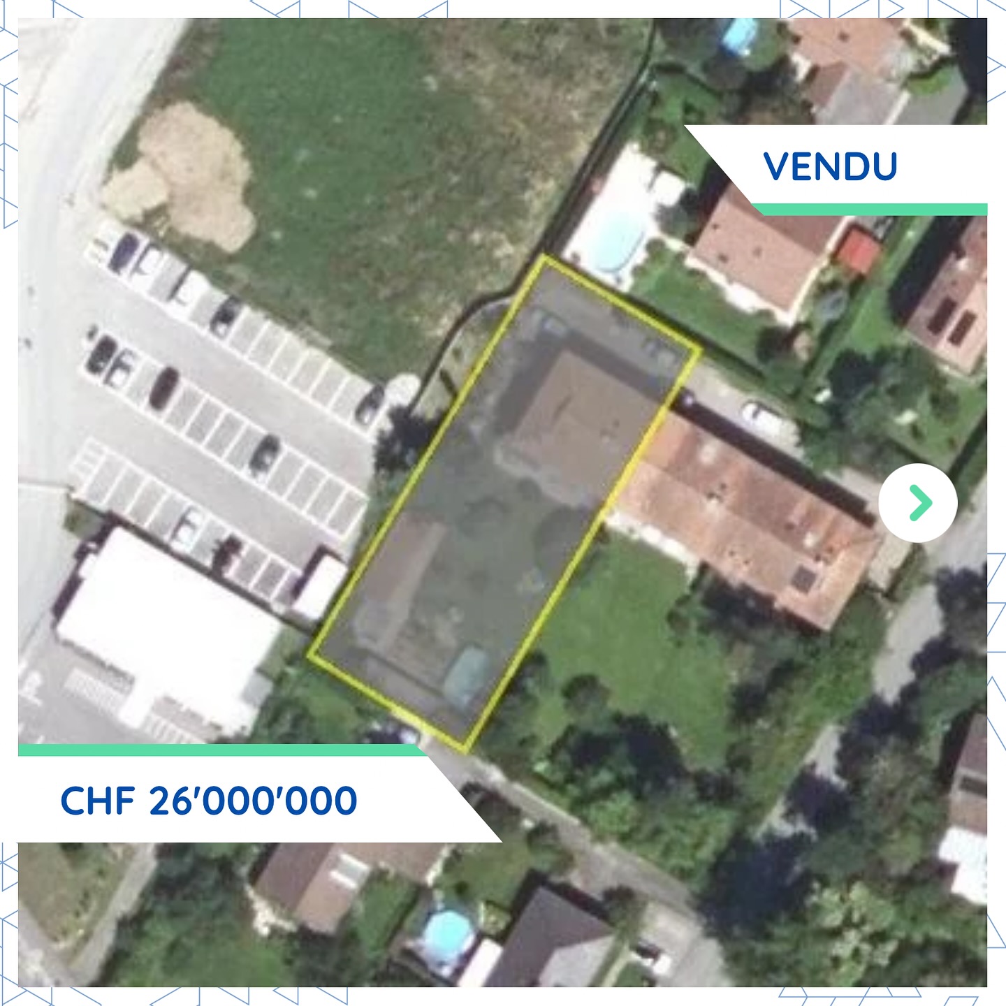 Transaction significative à Troinex: un immeuble PPE cédé pour CHF 26M