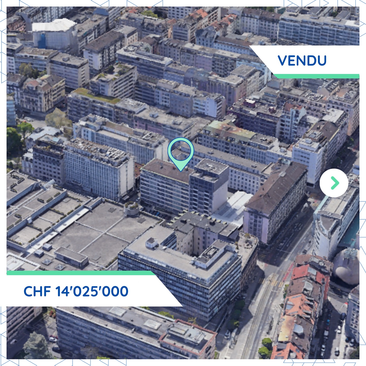 Transaction notable au Petit-Saconnex: acquisition d'un immeuble résidentiel pour CHF 14M