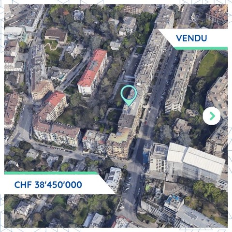 Swisscanto acquiert un ensemble foncier à Plainpalais pour CHF 38.5M