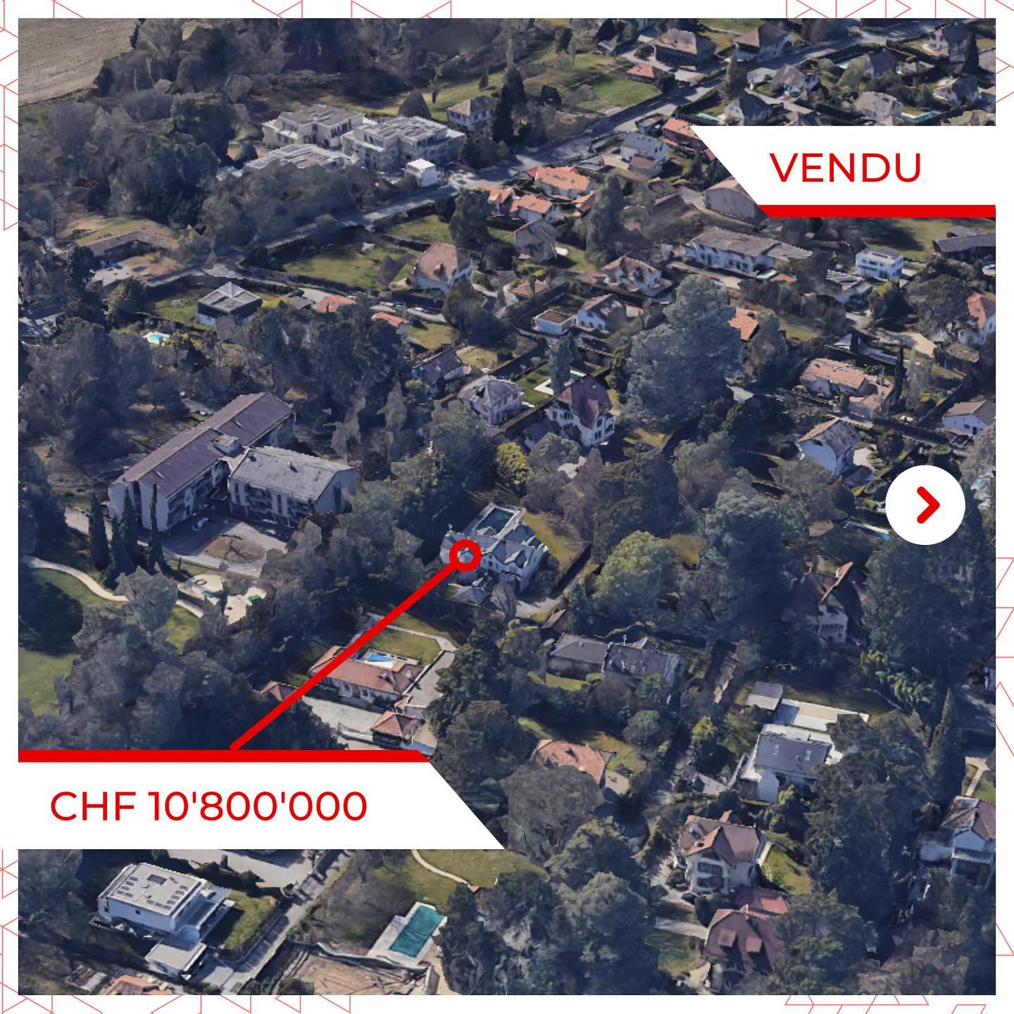 Transaction majeure à Chêne-Bougeries: CHF 10.8M pour un immeuble de deux logements