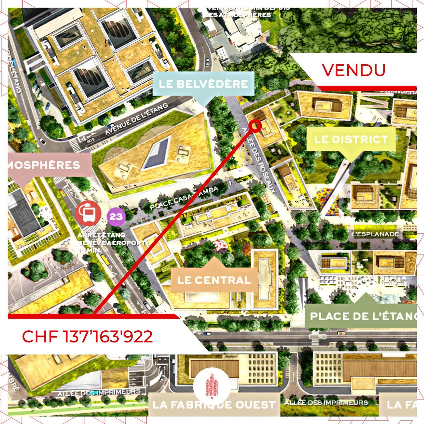 Transaction majeure à Châtelaine: CHF 137.1M pour des immeubles mixtes