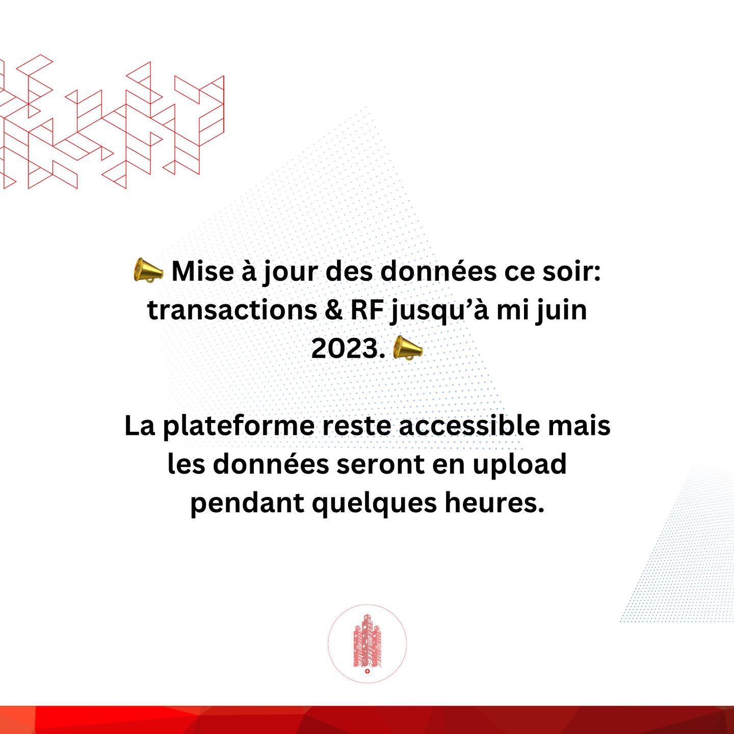 Mise à jour des données de transactions immobilières suisses à mi-juin 2024