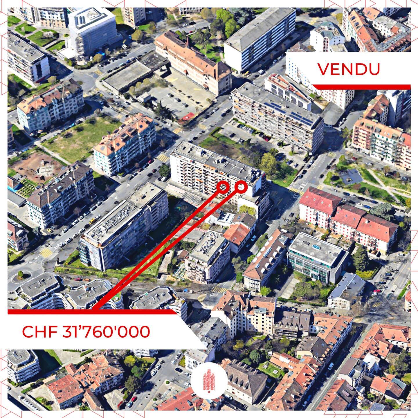 Vente notable de CHF 31.8M à Carouge: deux immeubles résidentiels acquis par NEST
