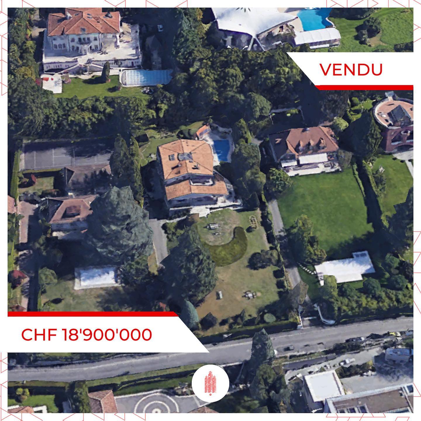 Transaction majeure à Cologny: une propriété vendue CHF 18.9M
