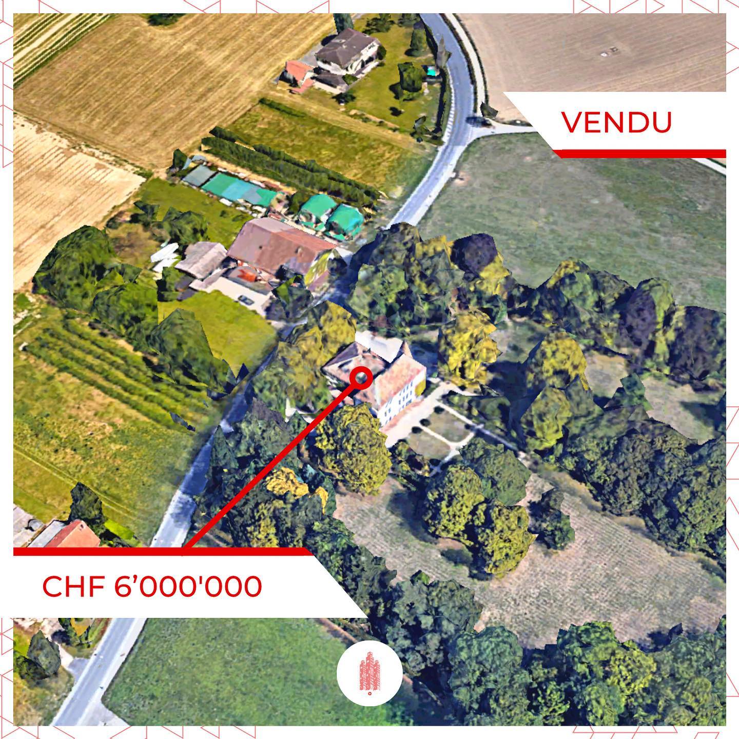 Transaction immobilière majeure à Cologny: CHF 6M pour une propriété Route de Cugny