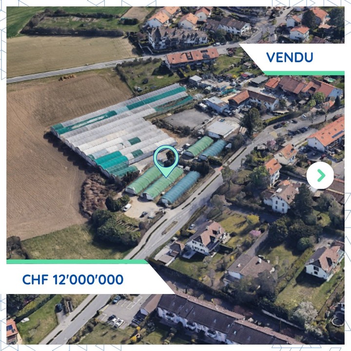 Transaction commerciale de CHF 12M à Plan-les-Ouates: une acquisition stratégique