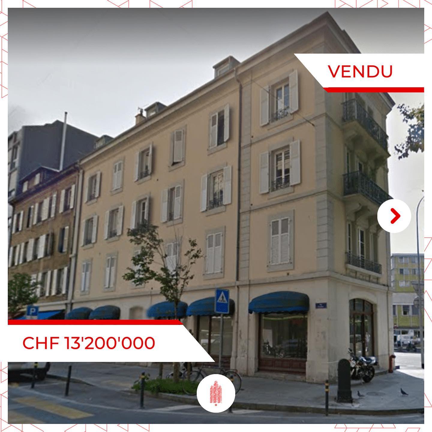Vente notable d'un immeuble à Genève: CHF 13.2M pour AXA Investments