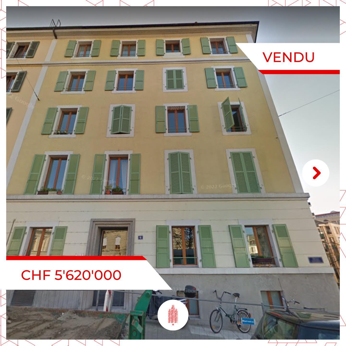 Transaction immobilière notable à Genève: CHF 5.6M pour un bâtiment résidentiel