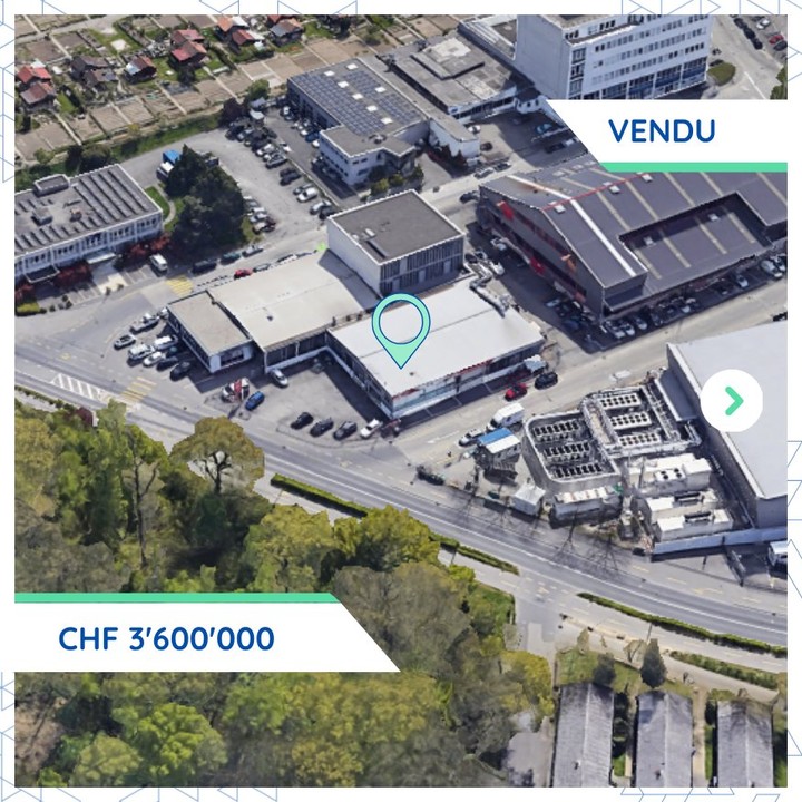 Acquisition commerciale notable à Vernier pour CHF 3.6M par PHIDA ETANCHEITE SA