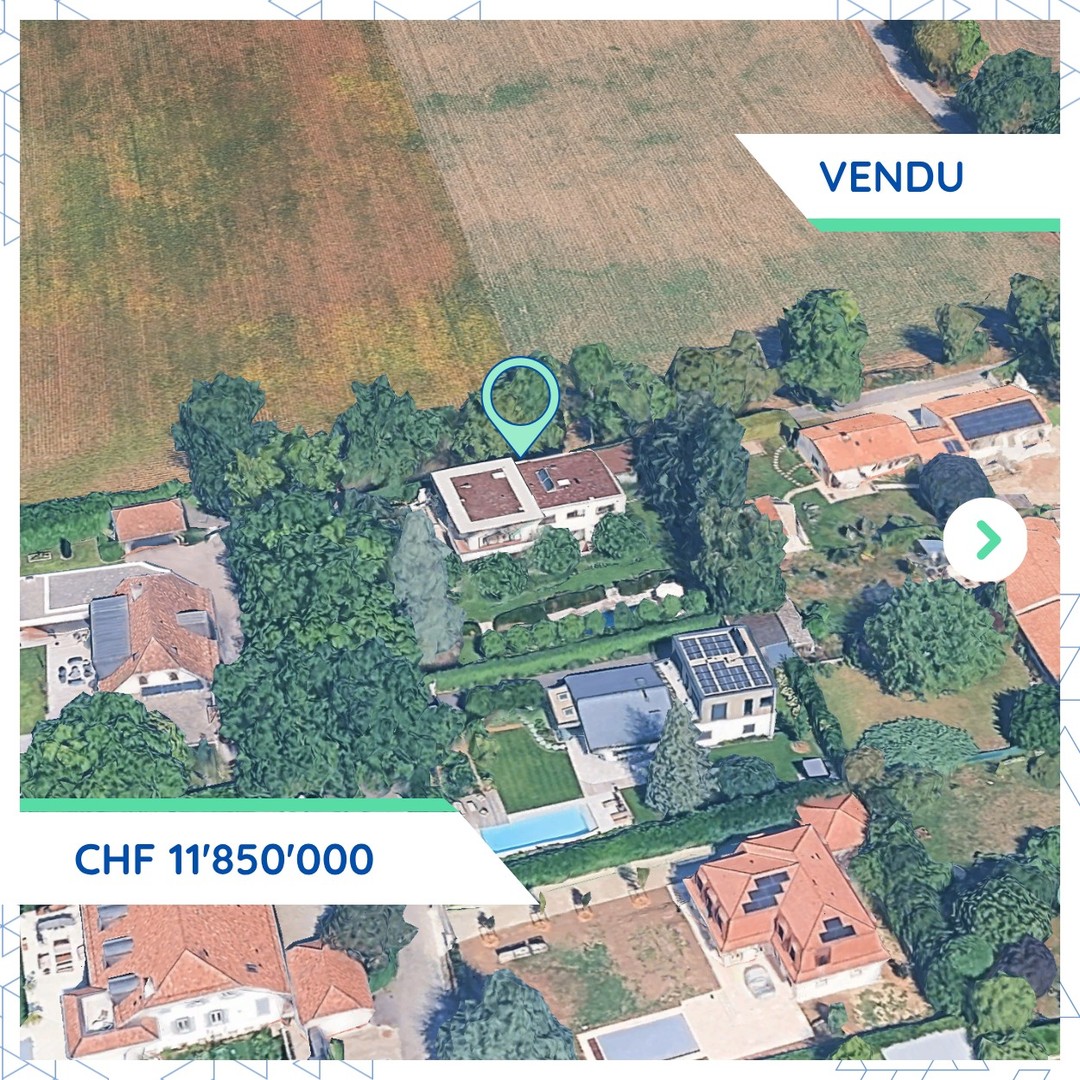 Vente notable à Cologny: une maison individuelle acquise pour CHF 11.85M