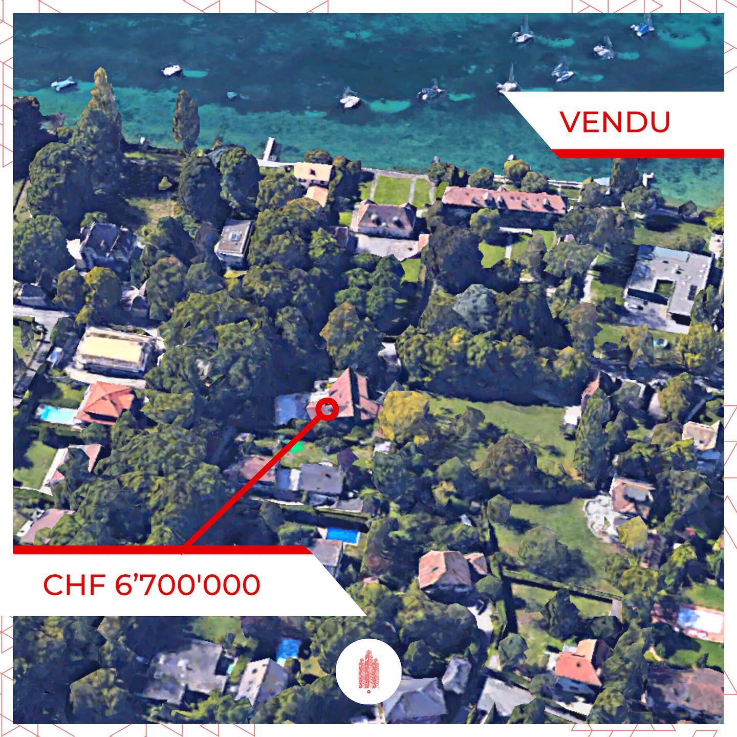 Transaction notable à Collonge-Bellerive: une propriété vendue CHF 6.7M