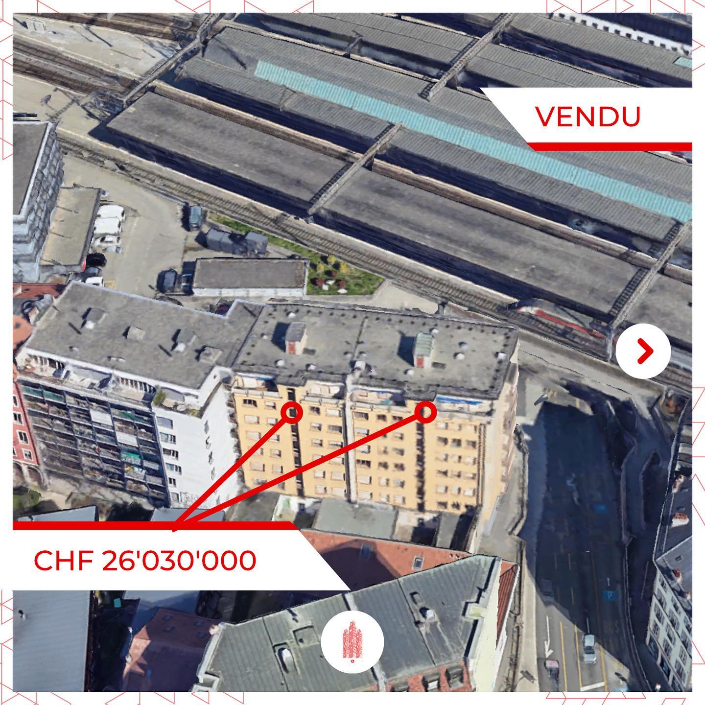 Vente notable de CHF 26M pour deux immeubles genevois