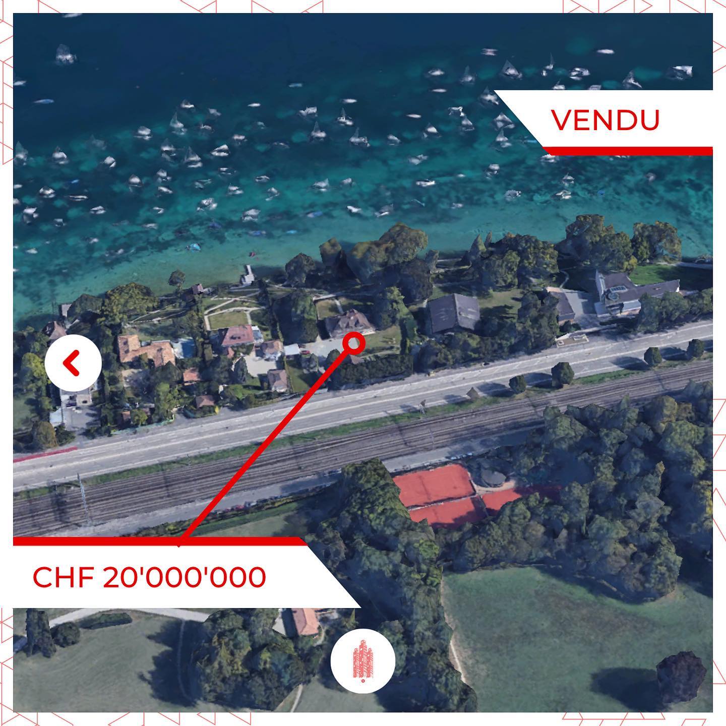 Transactions notables à Genève: CHF 20M pour des villas au bord du lac