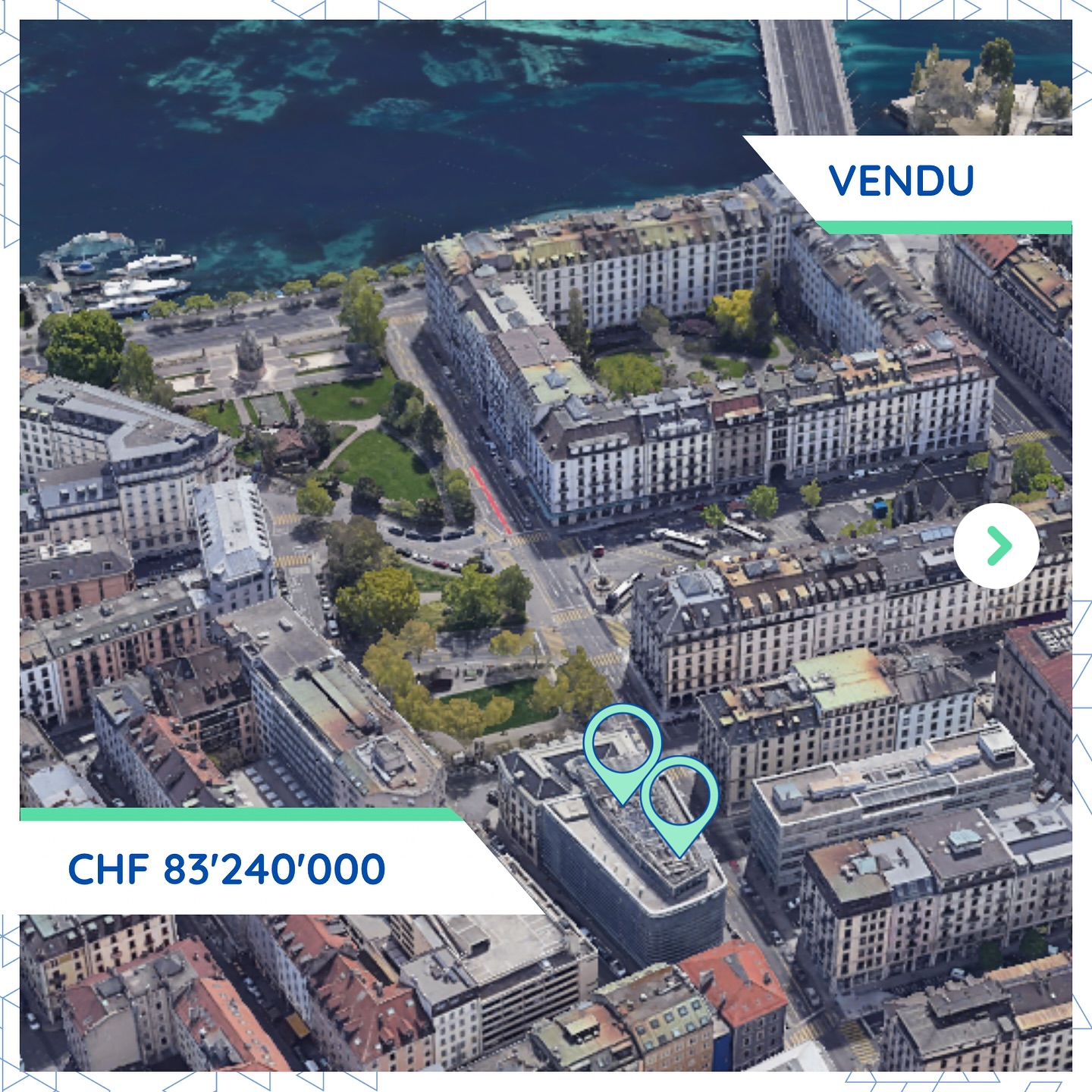 Transaction de CHF 83.2M aux Pâquis: SPS acquiert trois immeubles de bureaux