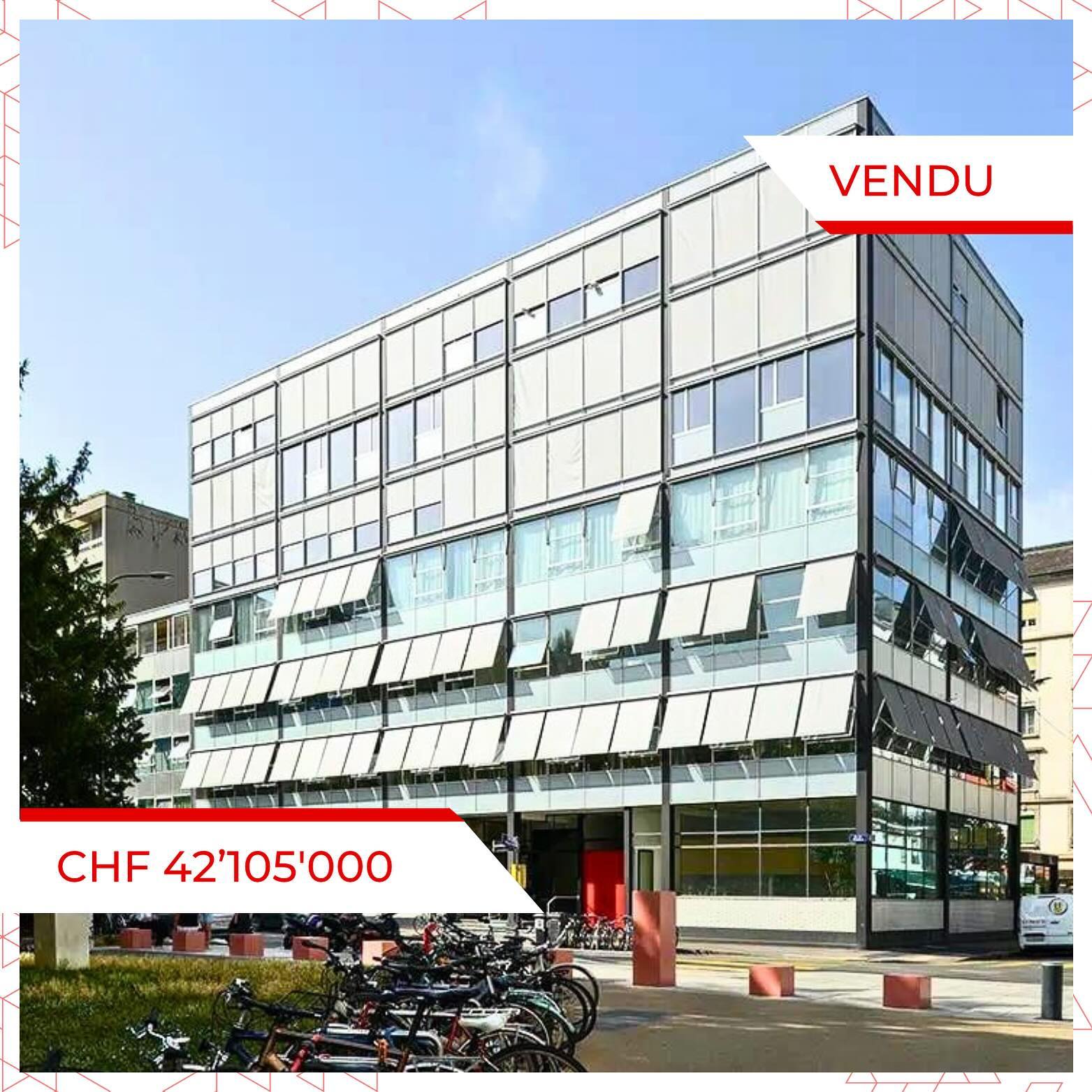Acquisition d'un immeuble commercial à Plainpalais pour CHF 42.1M