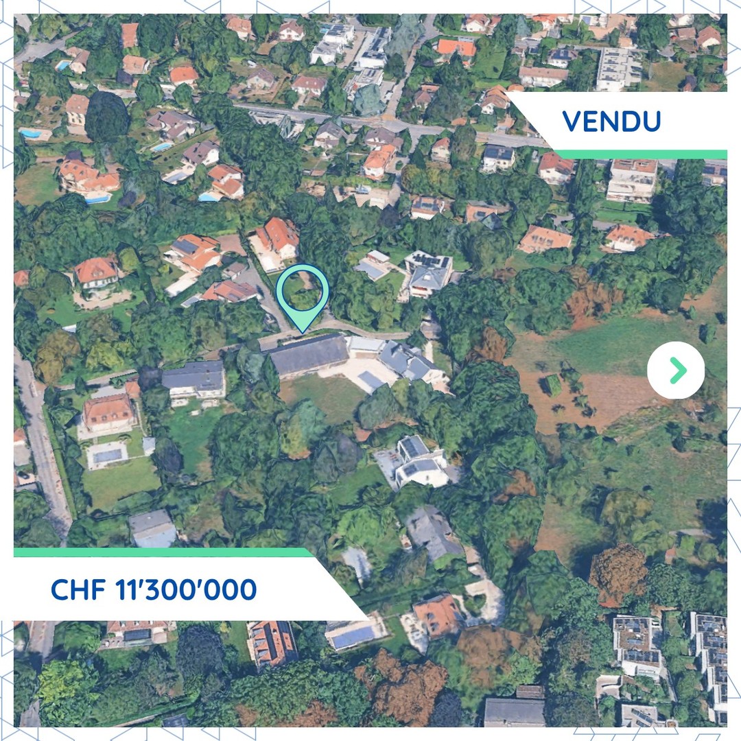 Transaction majeure à Chêne-Bougeries: une propriété vendue CHF 11.3M