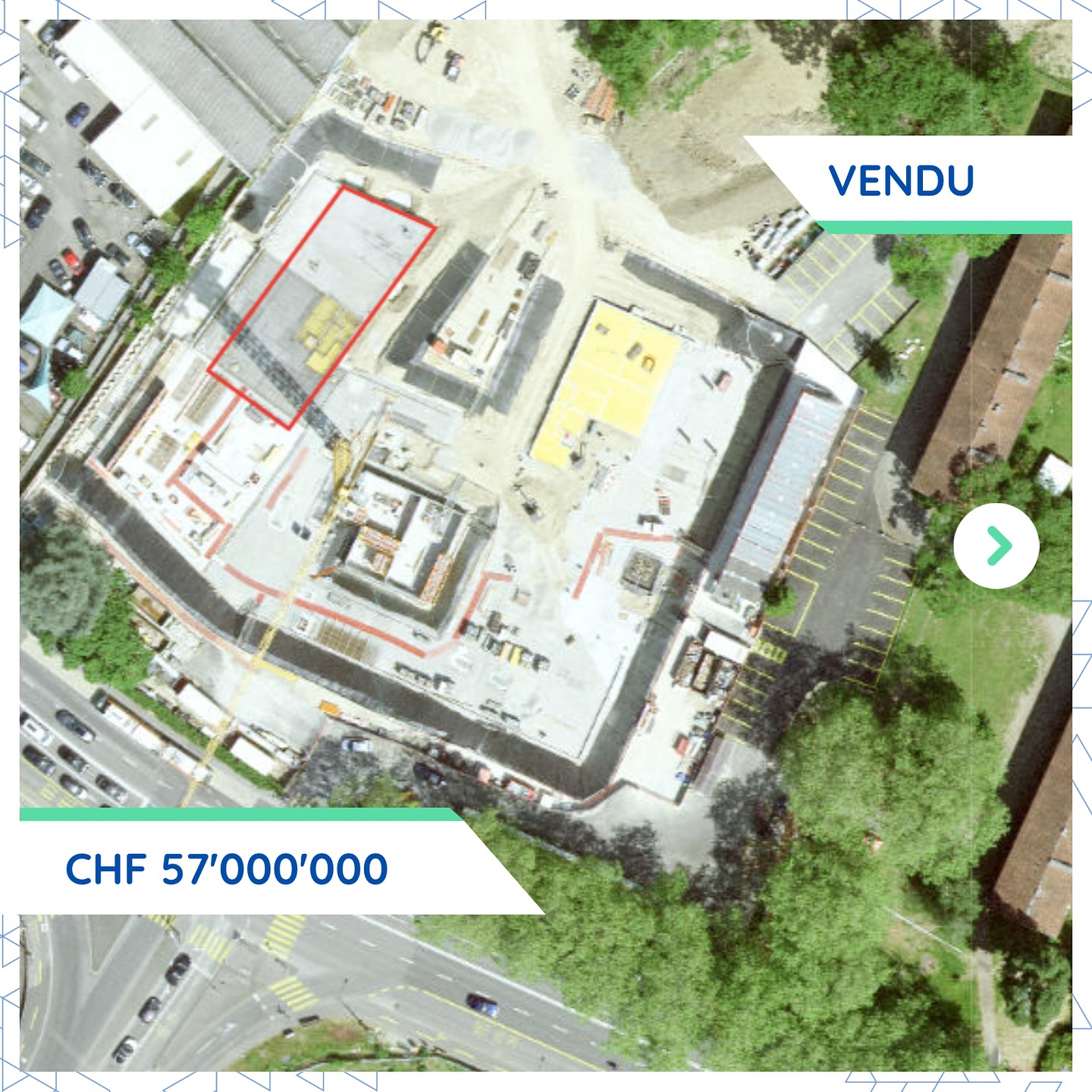 Acquisition majeure à Vernier: CHF 57M pour Helvetia Anlagestiftung