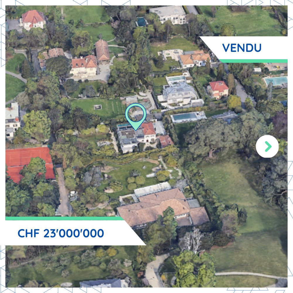 Transaction majeure aux Eaux-Vives: une maison vendue CHF 23M