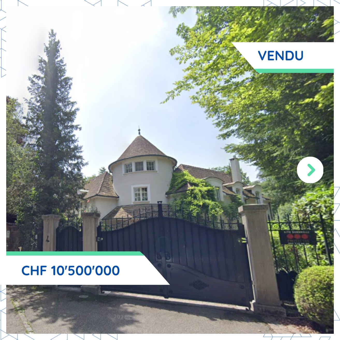 Transaction majeure à Vandoeuvres: maison de maître vendue CHF 10.5M