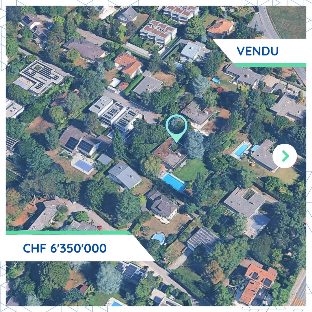Vente notable à Collonge-Bellerive : une maison individuelle cédée pour CHF 6.35M