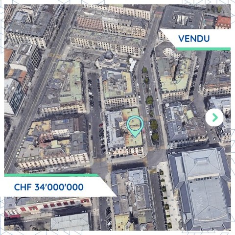 Acquisition d'un immeuble de bureaux à Genève-Cité pour CHF 34M
