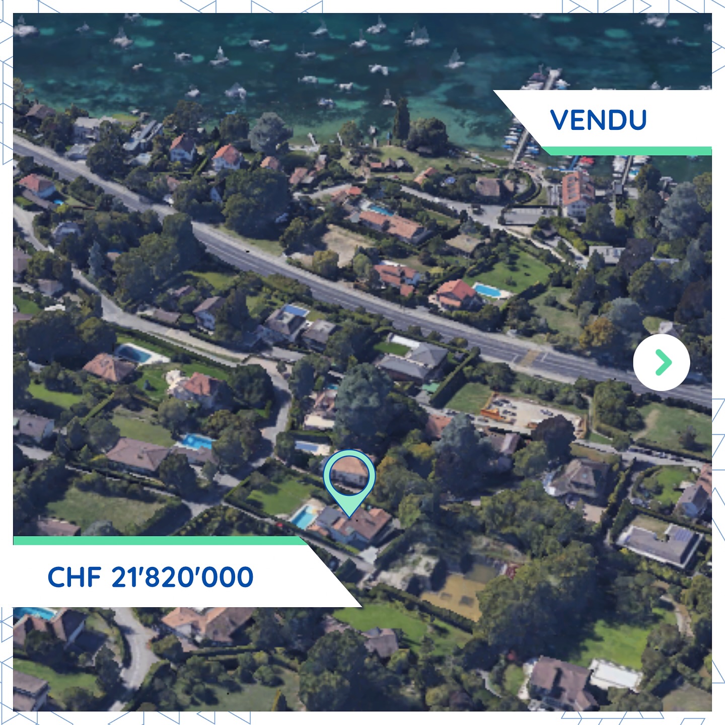 Transaction majeure à Cologny: une maison vendue CHF 21.8M