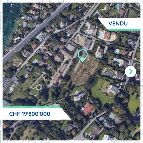 Transaction majeure à Cologny: CHF 19.8M pour un ensemble résidentiel en PPE