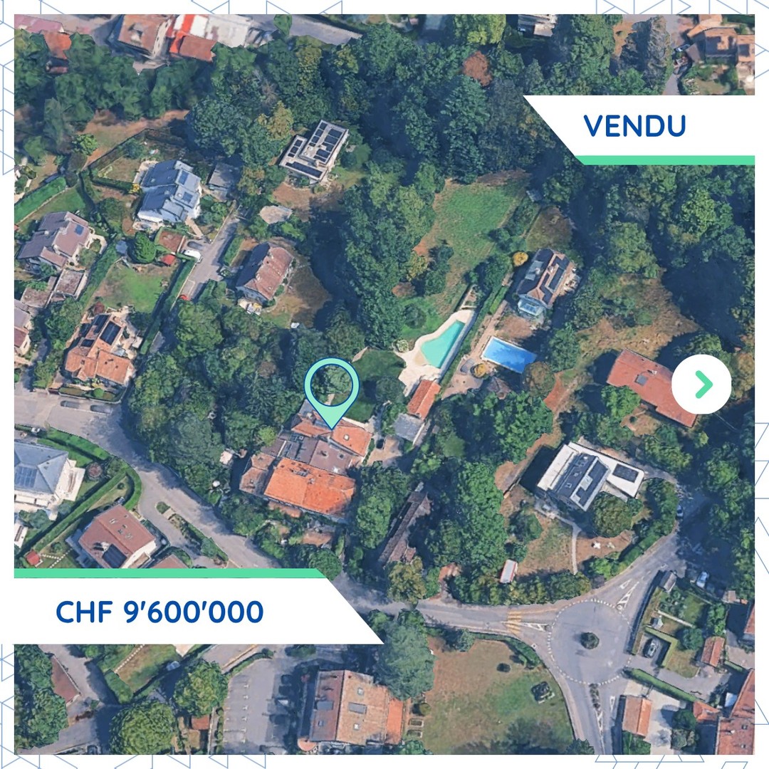 Troinex: une propriété résidentielle vendue pour CHF 9.6M