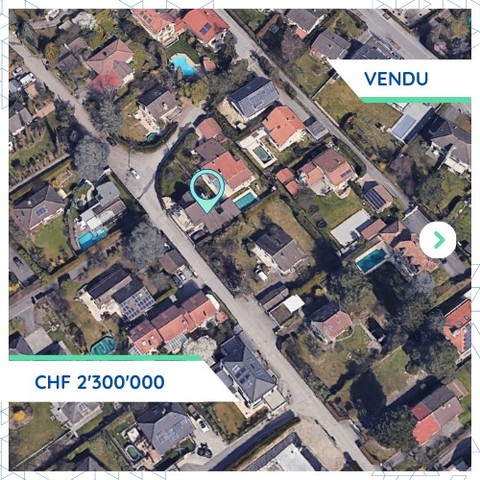 Transaction majeure à Veyrier: maison individuelle vendue CHF 2.3M
