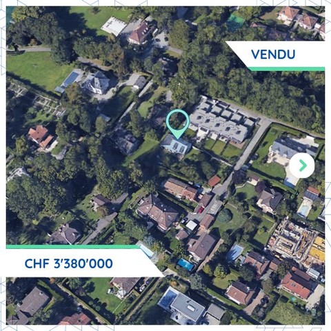 Transaction notable à Corsier: une propriété vendue CHF 3.38M