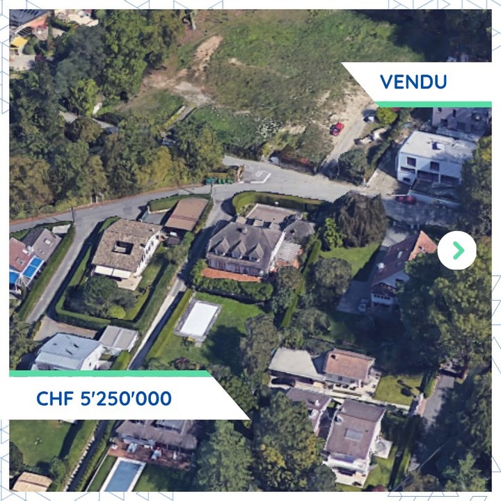 Transaction notable à Collonge-Bellerive: une villa acquise pour CHF 5.25M