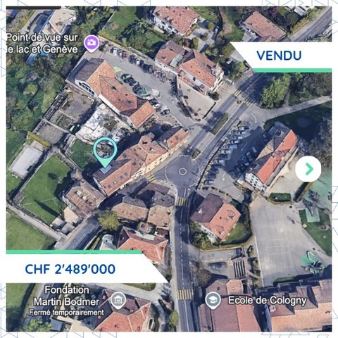 Transaction significative à Cologny: acquisition CHF 2.4M illustre la valorisation du marché genevois