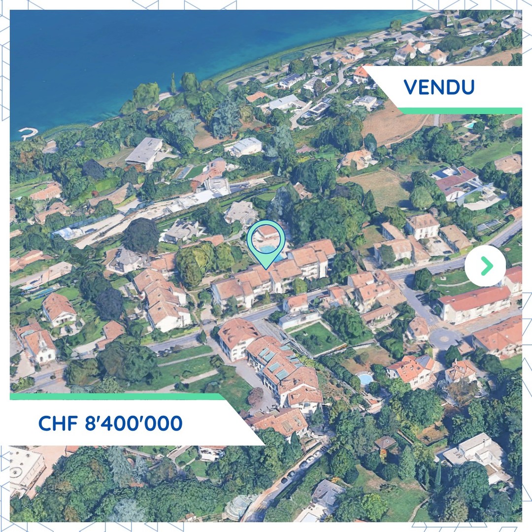 Cologny: acquisition d'une PPE de luxe pour CHF 8.4M
